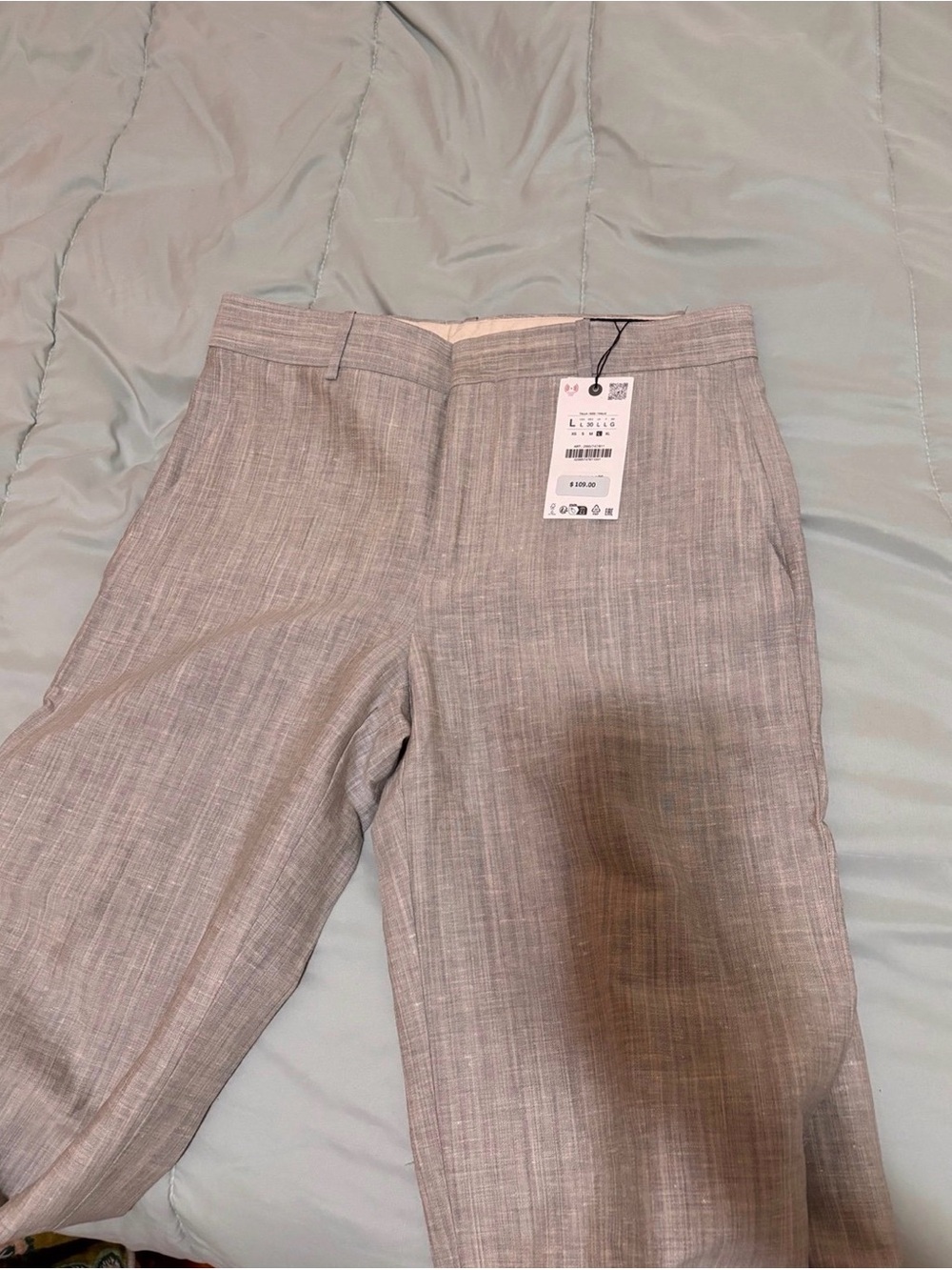 Zara Women's Wide-Leg Pants. Size L